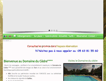 Tablet Screenshot of domaineducedre.fr